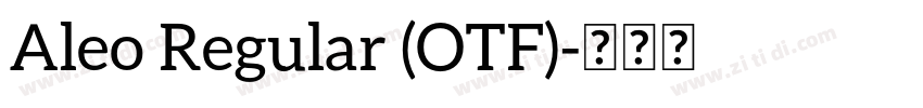 Aleo Regular (OTF)字体转换